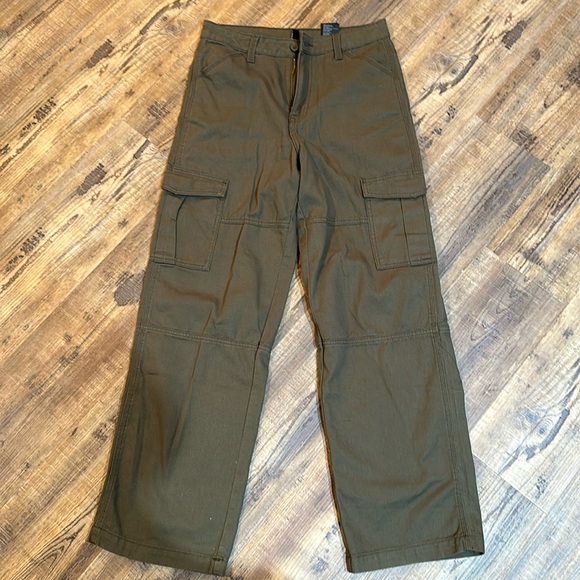 H&M Olive Cargo pants, Size 2 - Picture 1 of 4